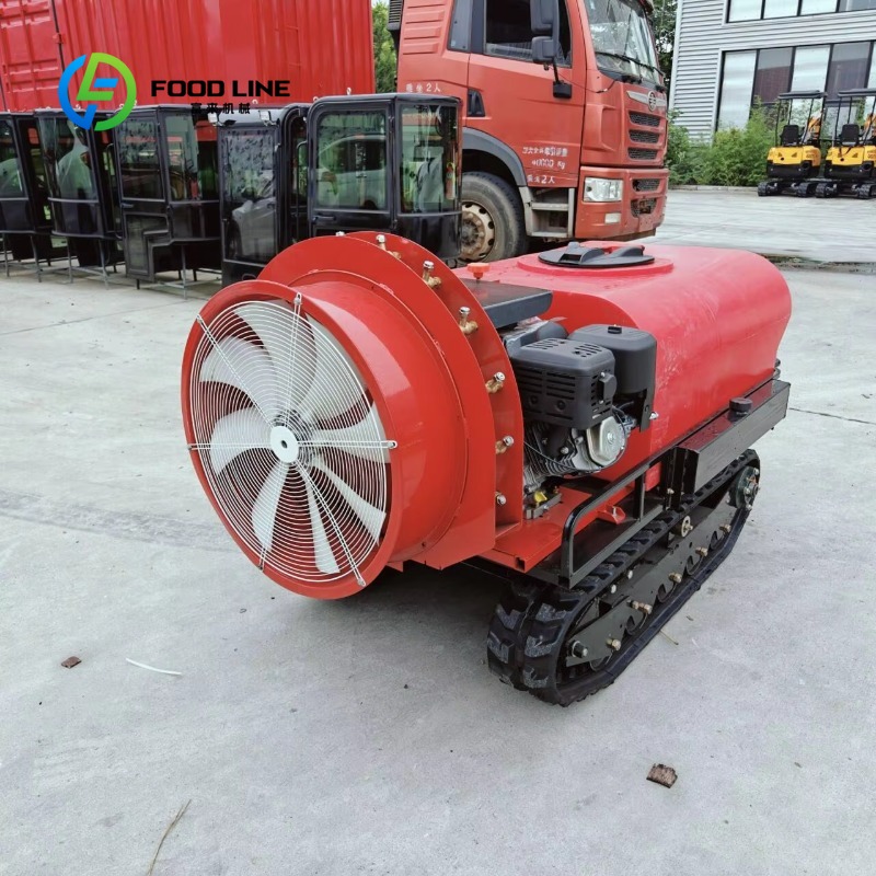 Agriculture Farming Robot - Zelfrijdende rupsbandrobotspuit met afstandsbediening voor boomgaarden,